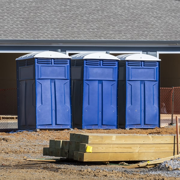 how can i report damages or issues with the portable toilets during my rental period in Goodyears Bar